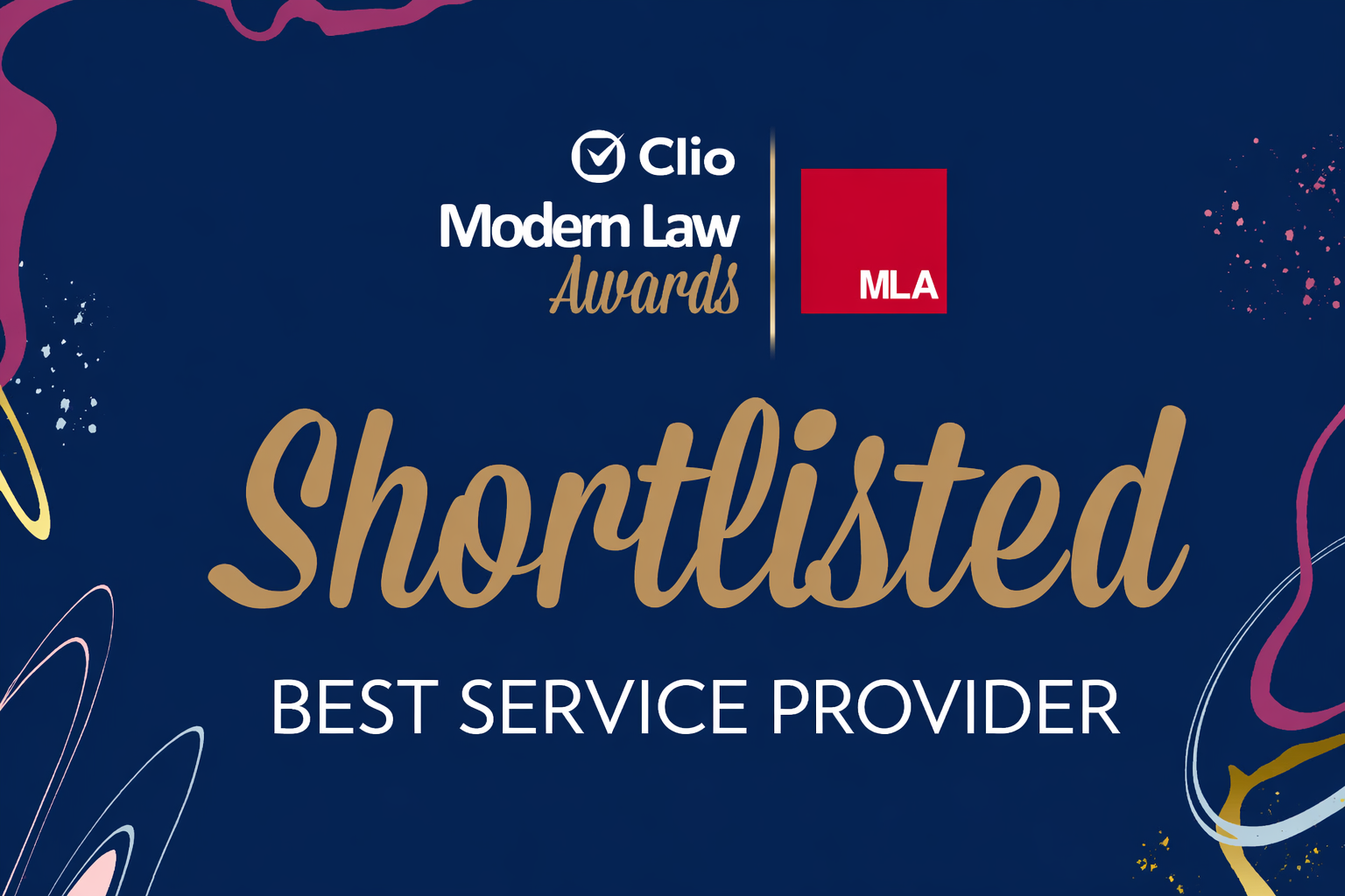 MLA Shortlisted for Best Service Provider at the Modern Law Awards 2026
